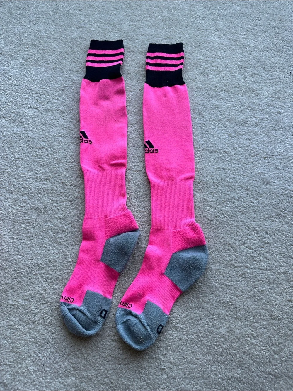 Hot Pink Athletic Knee-High & Crew Sock Set with Fingerless Gloves